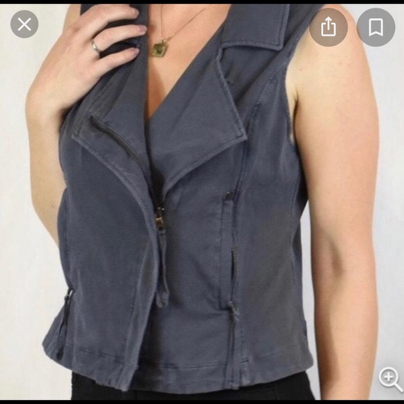 NWT Evereve Peyton Jensen Navy Georgia Vest. Size Sm. - Picture 4 of 7